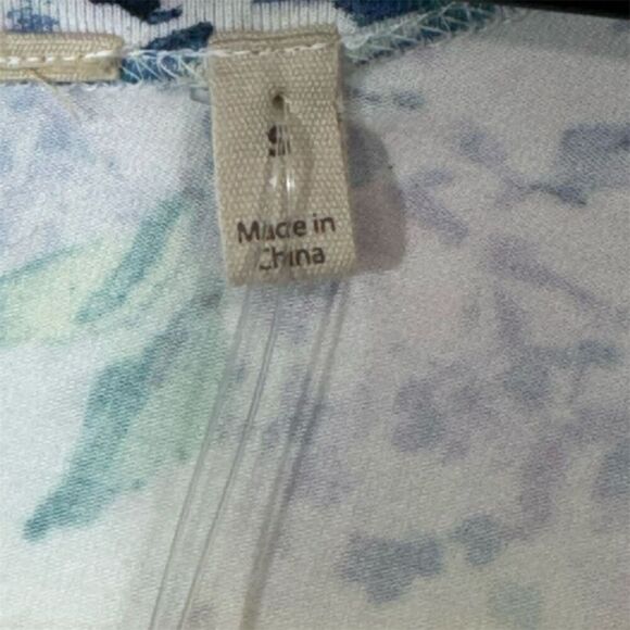 Rare New Soft Surroundings Bamboo Lace Trim Floral Photo Sample Top S Cottage - Picture 6 of 9